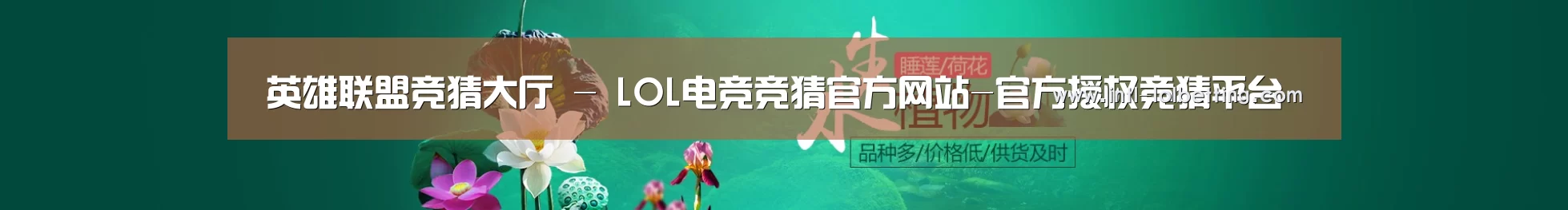 鲜花水草花卉网站模板